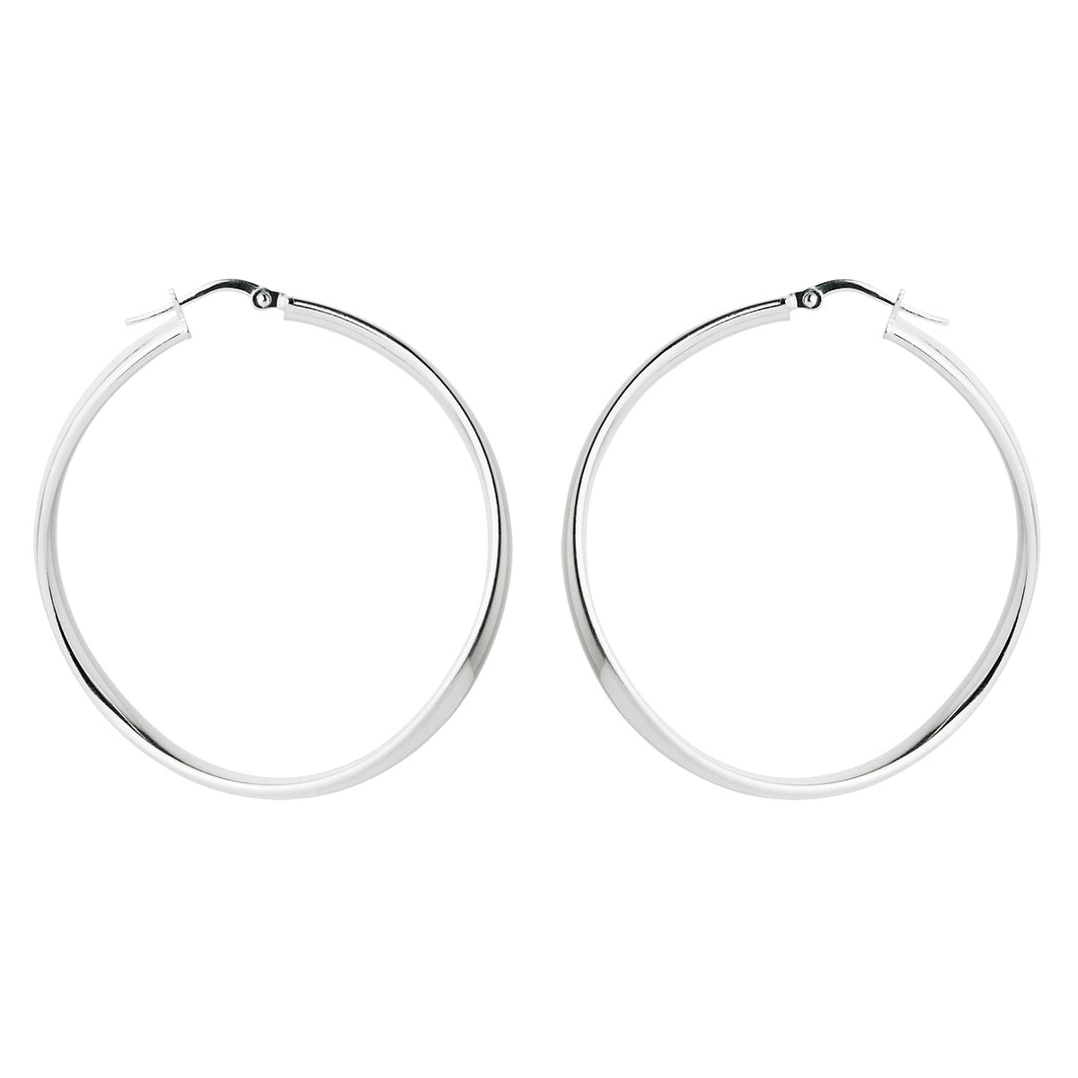 NAJO Odyssey Silver Hoop Earrings