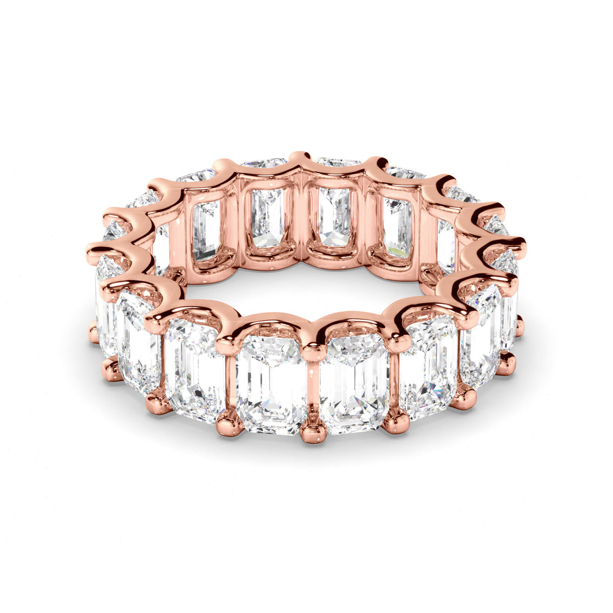 Emerald Cut Diamond Eternity Ring