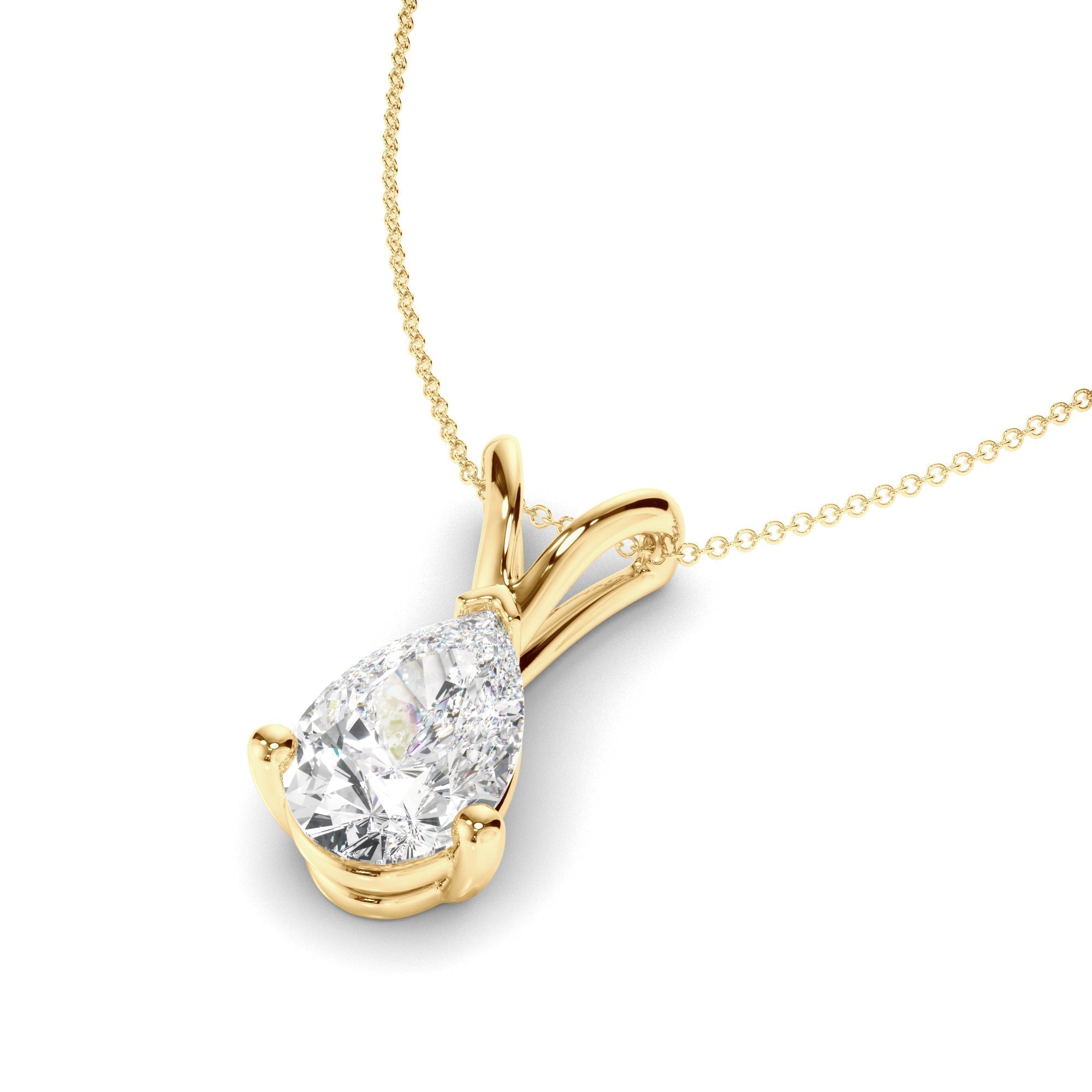 Pear Cut Diamond Pendant