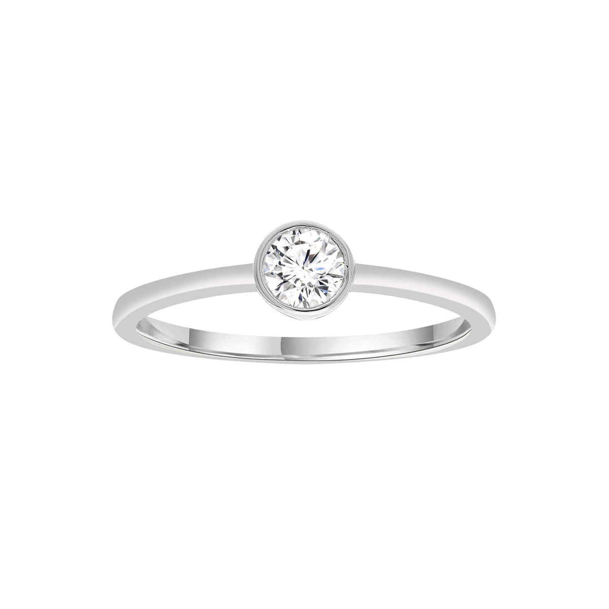 0.25ct Lab Grown Diamond Ring in 9ct White Gold