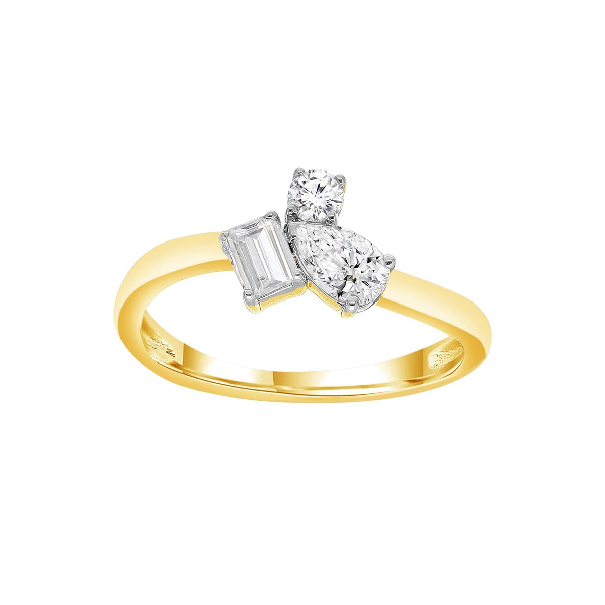 0.5ct Lab Grown Diamond Ring in 9ct Yellow Gold