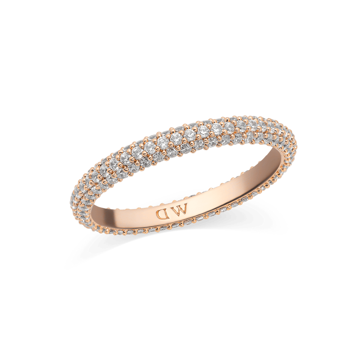 Daniel Wellington Pave Ring Rose Gold 3 mm