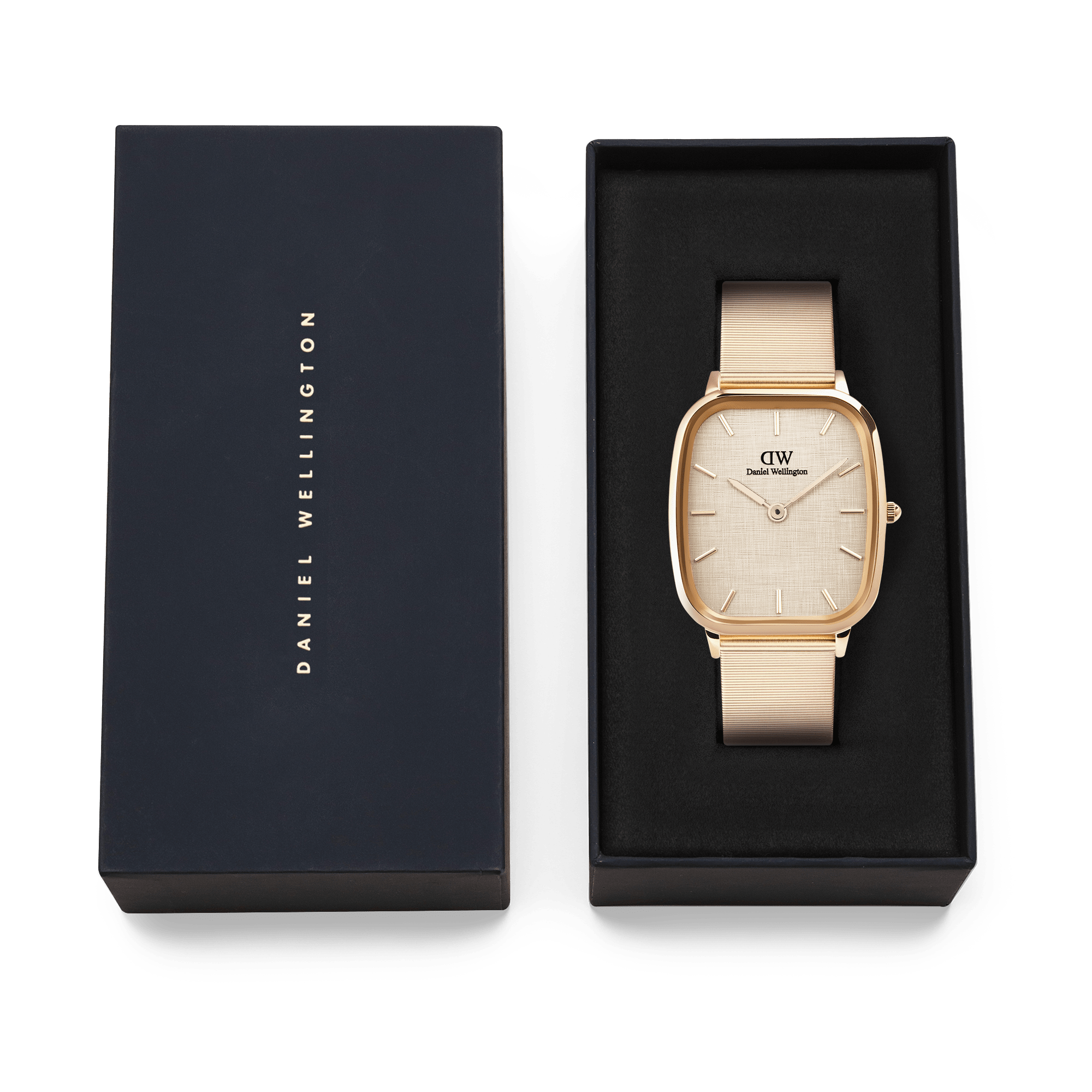 Daniel Wellington Marlon Wire Linen Rose Gold Watch