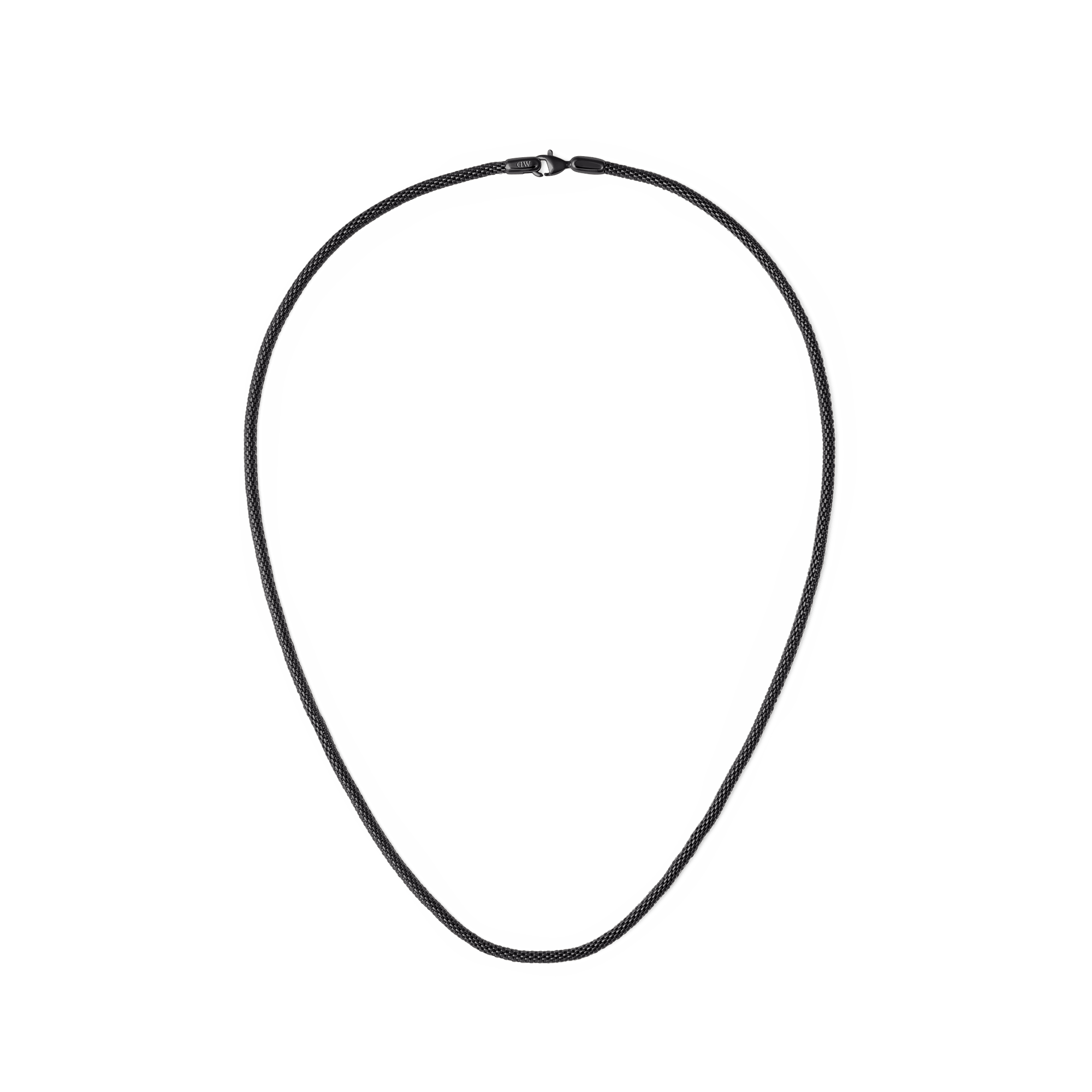 Daniel Wellington Tide Mesh Necklace Black 2.8