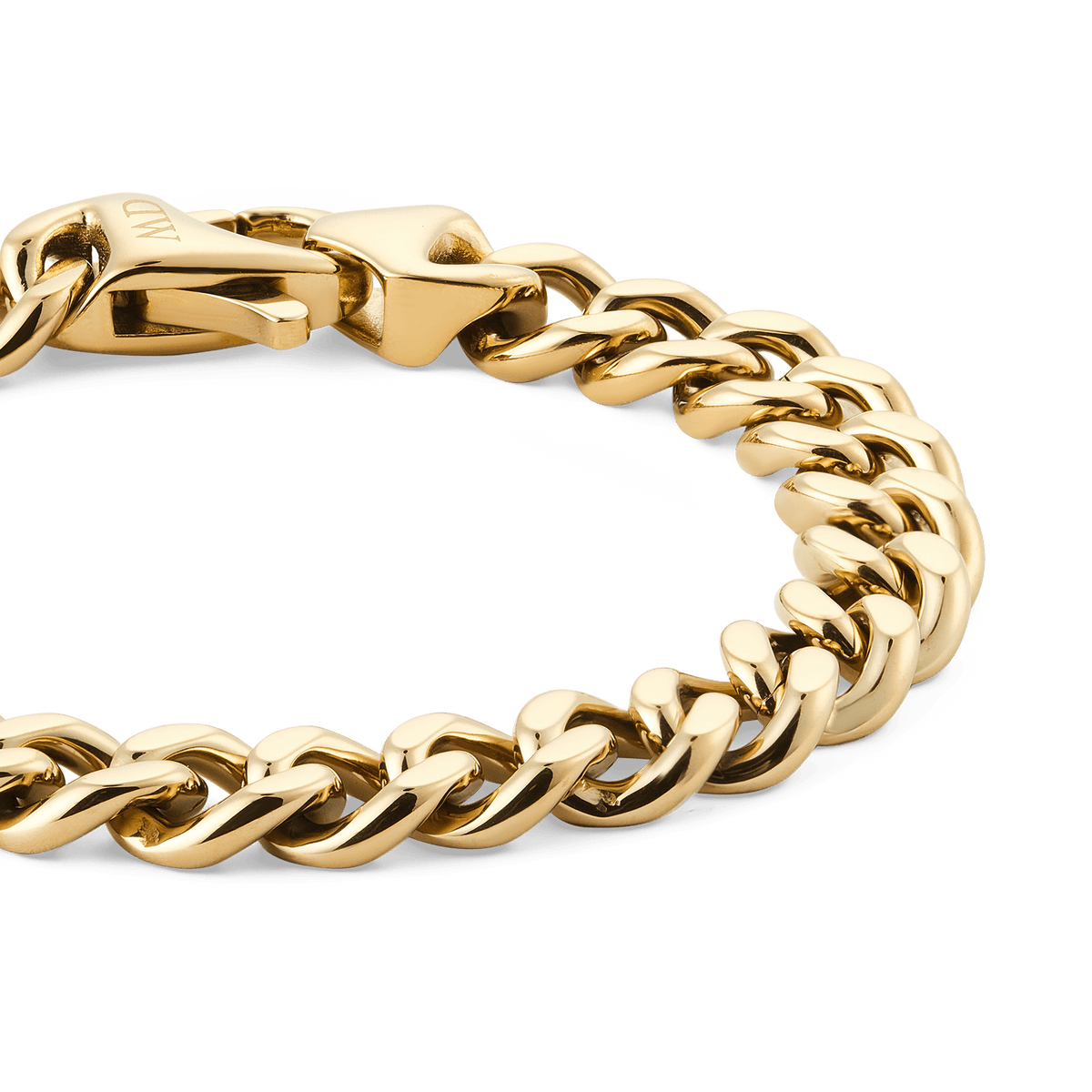 Daniel Wellington Ellipse Cuban Chain Bracelet Gold