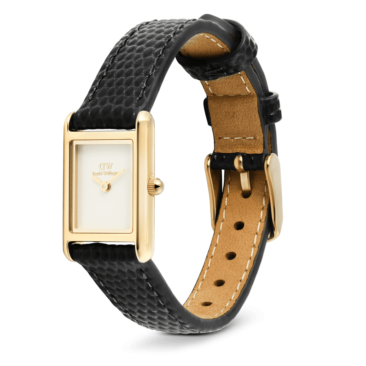 Daniel Wellington Bound Mini Black Lizard Gold