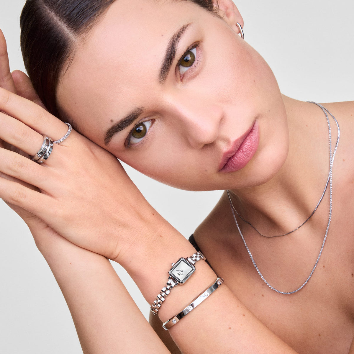 Daniel Wellington Pave Ring Silver 3 mm