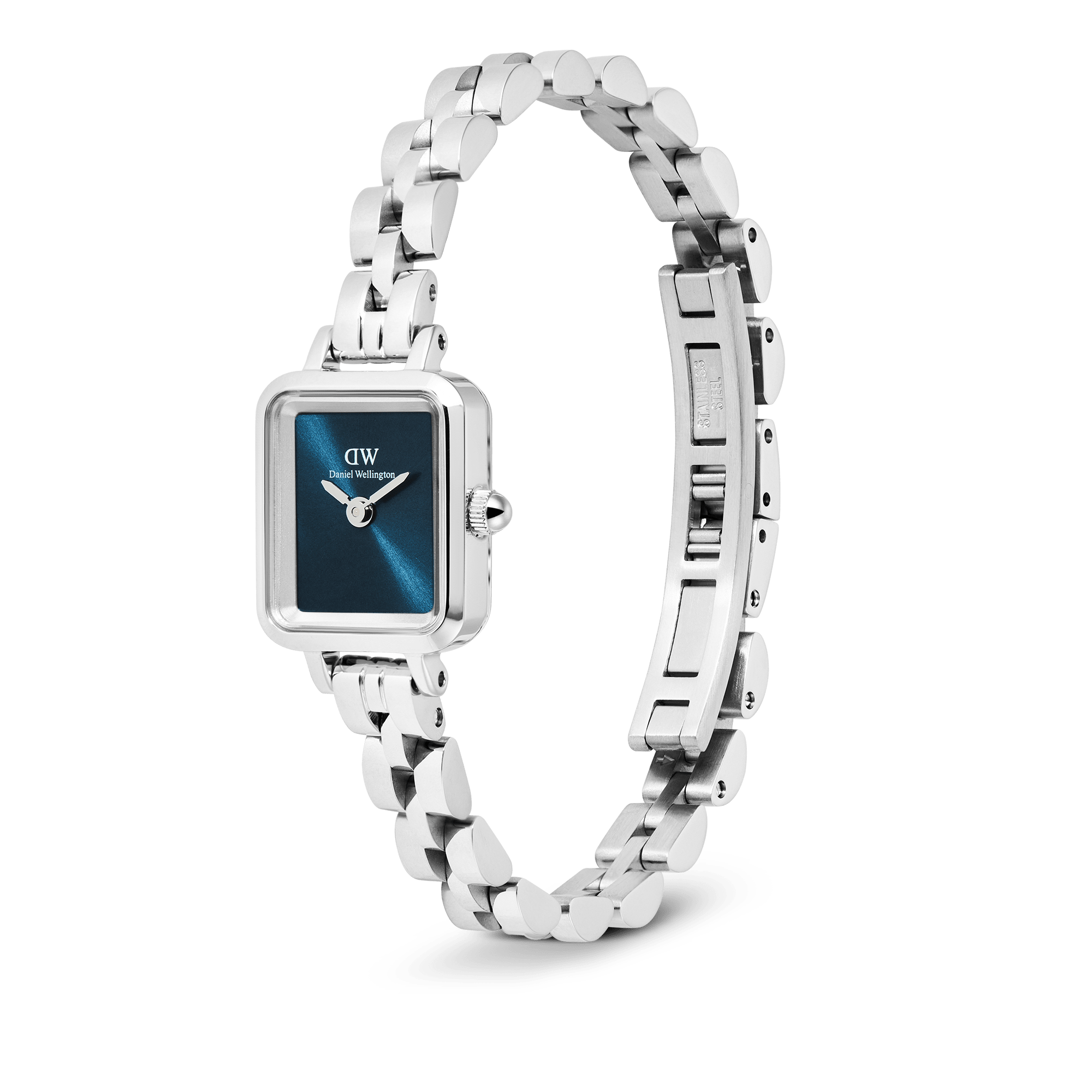 Daniel Wellington Quadro Mini Arch 3-link Arctic Sunray Silver
