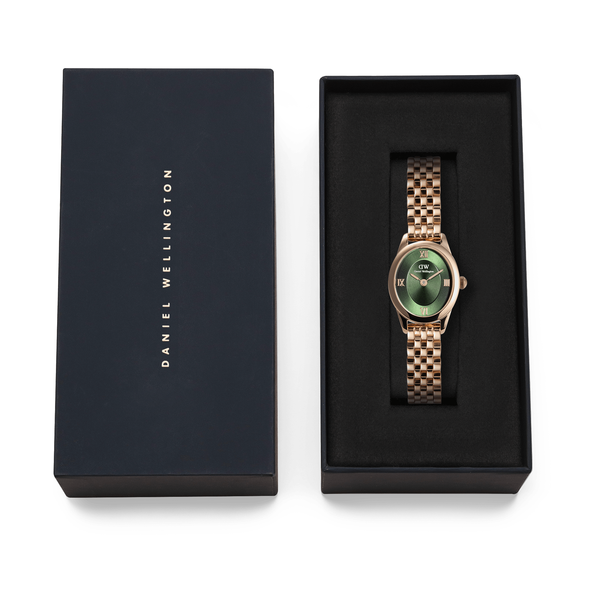 Daniel Wellington Ophelia Mini Emerald Rose Gold Watch