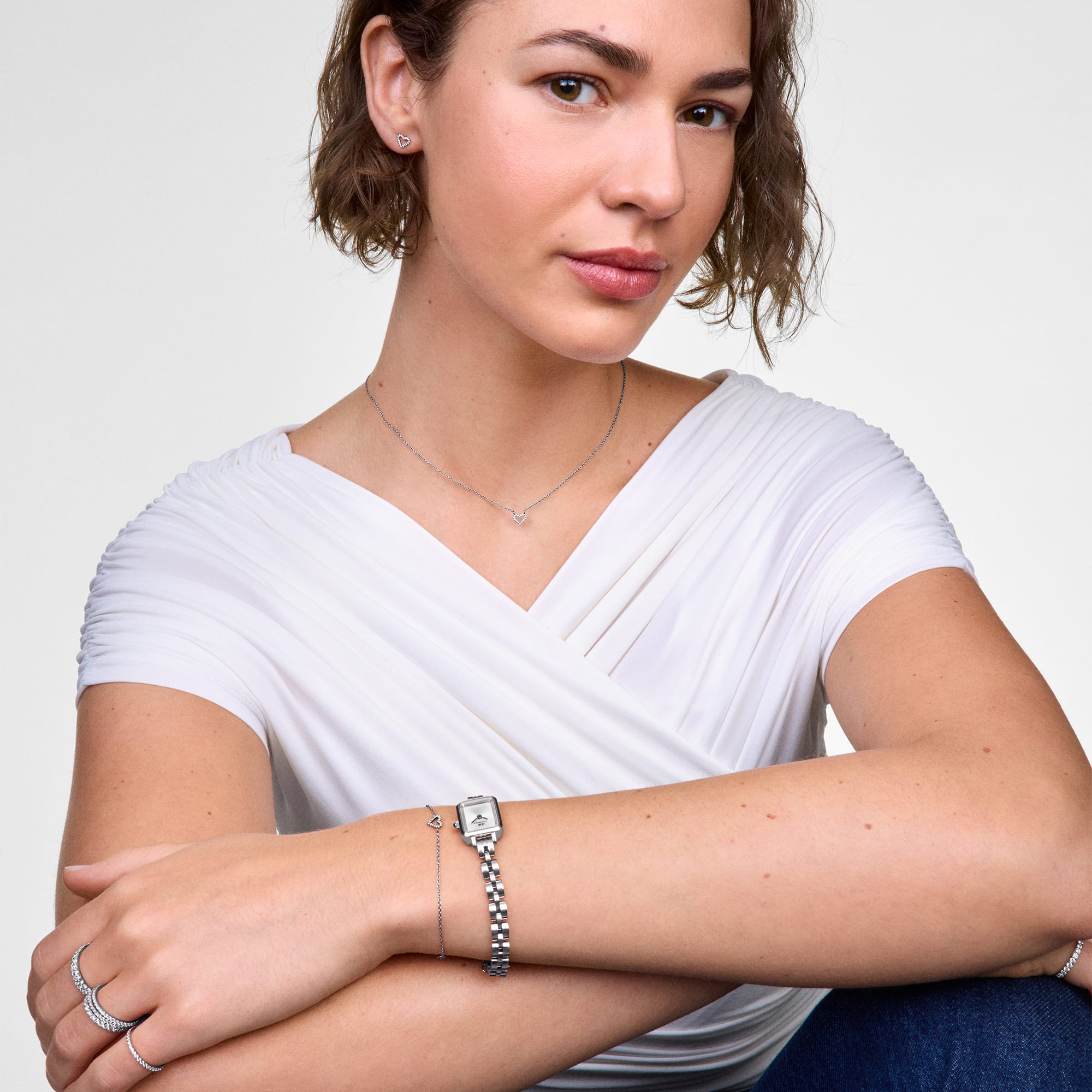 Daniel Wellington Mirelle Heart Earring Silver