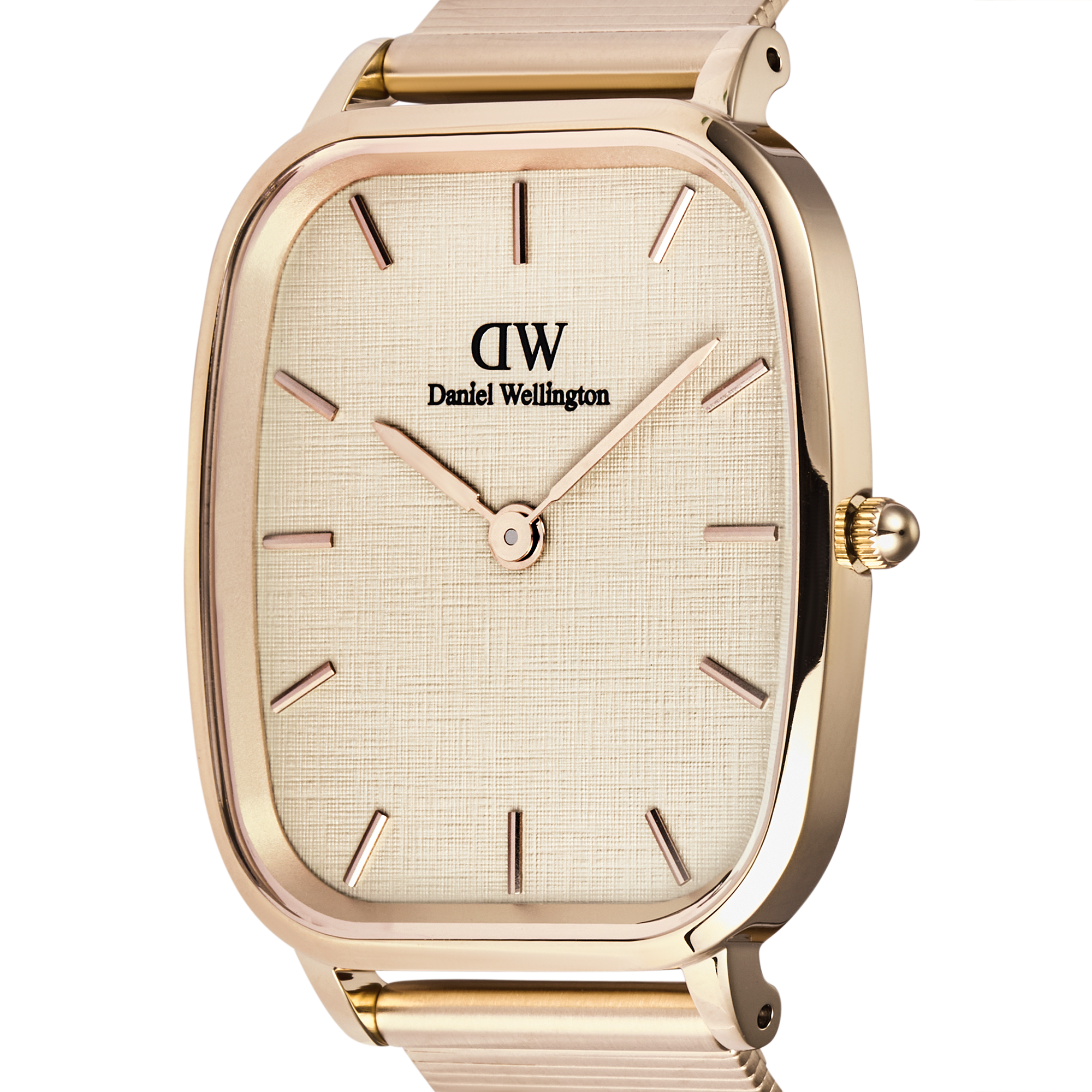 Daniel Wellington Marlon Wire Linen Rose Gold Watch