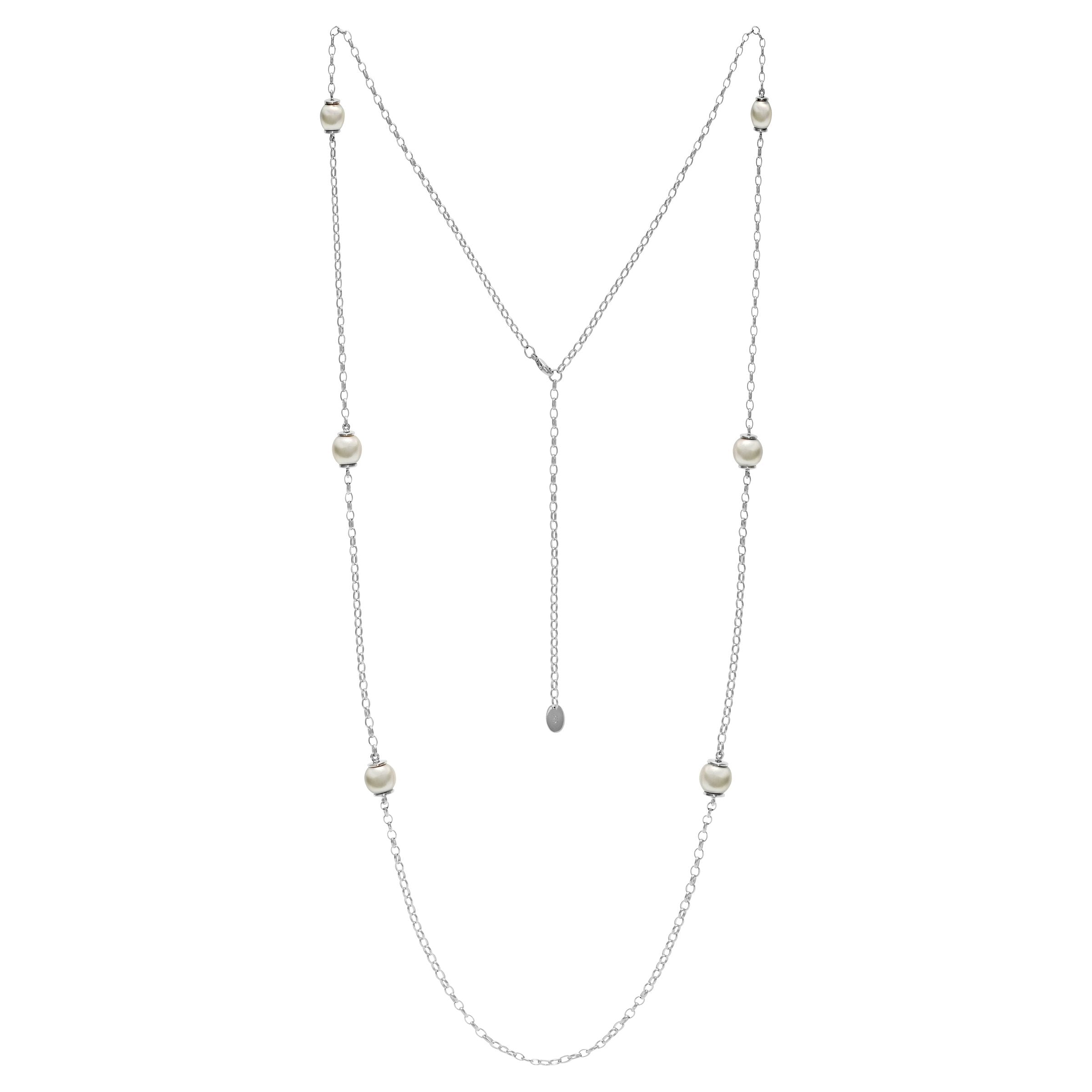 Autore Silver Chain and South Sea Pearl Necklace