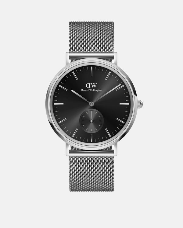 Daniel Wellington Classic Multi-Eye 40 Sterling Silver Onyx Watch