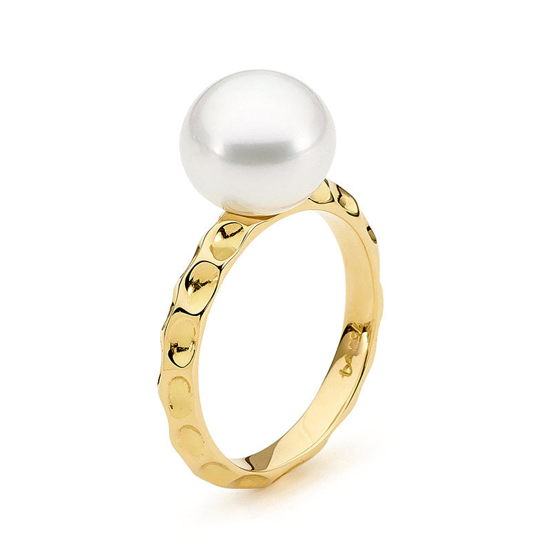 18ct Yellow Gold Pearl Ring