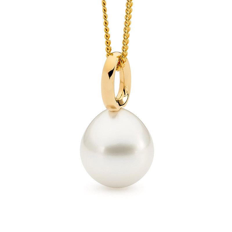 18ct Yellow Gold Pearl Pendant