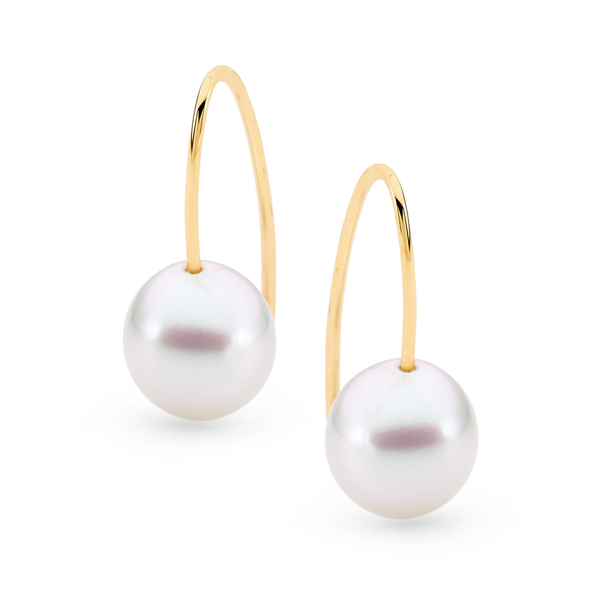 18ct Yellow Gold Pearl Drop Earrings