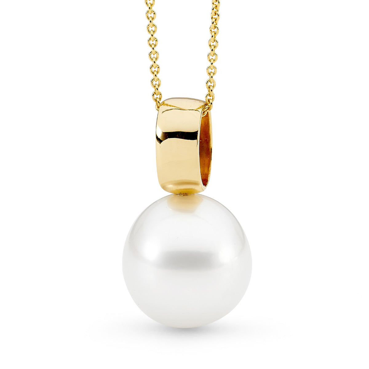 18ct Yellow Gold Pearl Pendant