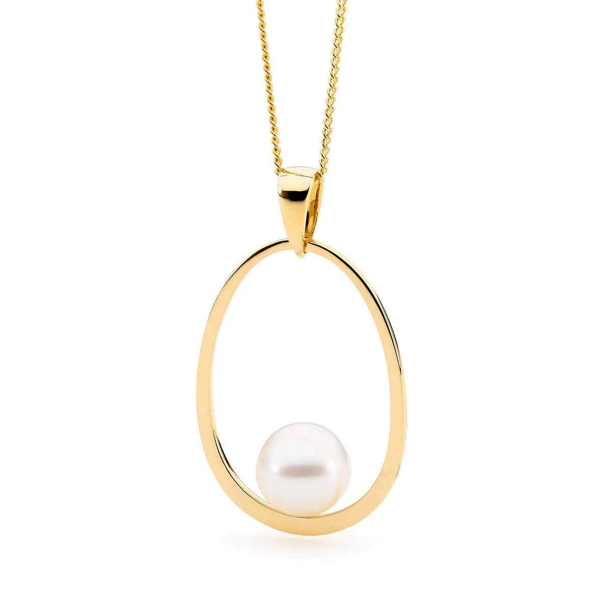 18ct Yellow Gold Pearl Pendant