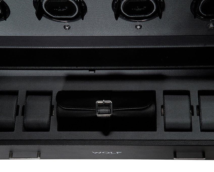 Wolf Viceroy 12 Piece Watch Winder Cabinet Black