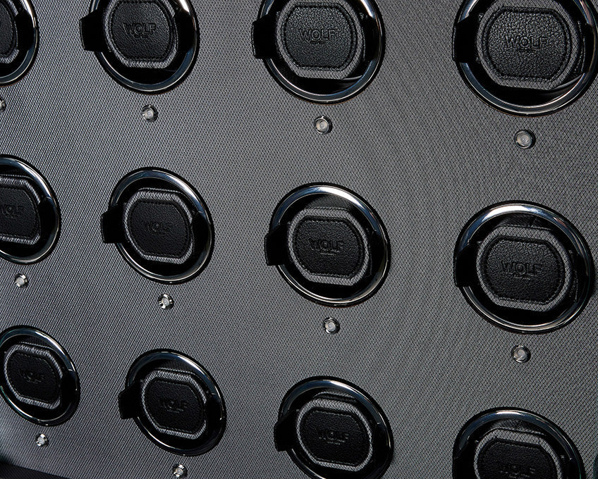 Wolf Viceroy 12 Piece Watch Winder Cabinet Black