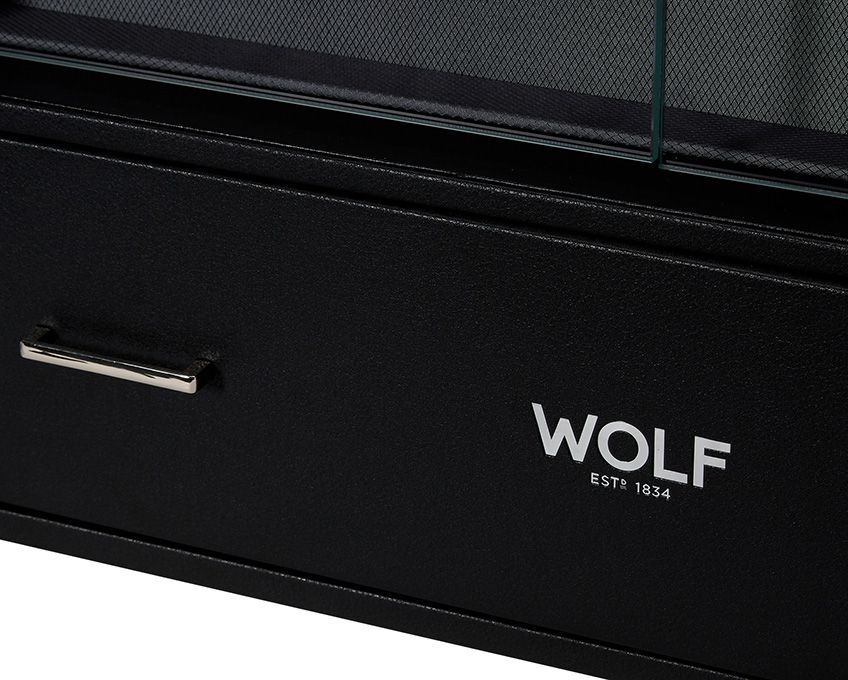 Wolf Viceroy 16 Piece Watch Winder Cabinet Black