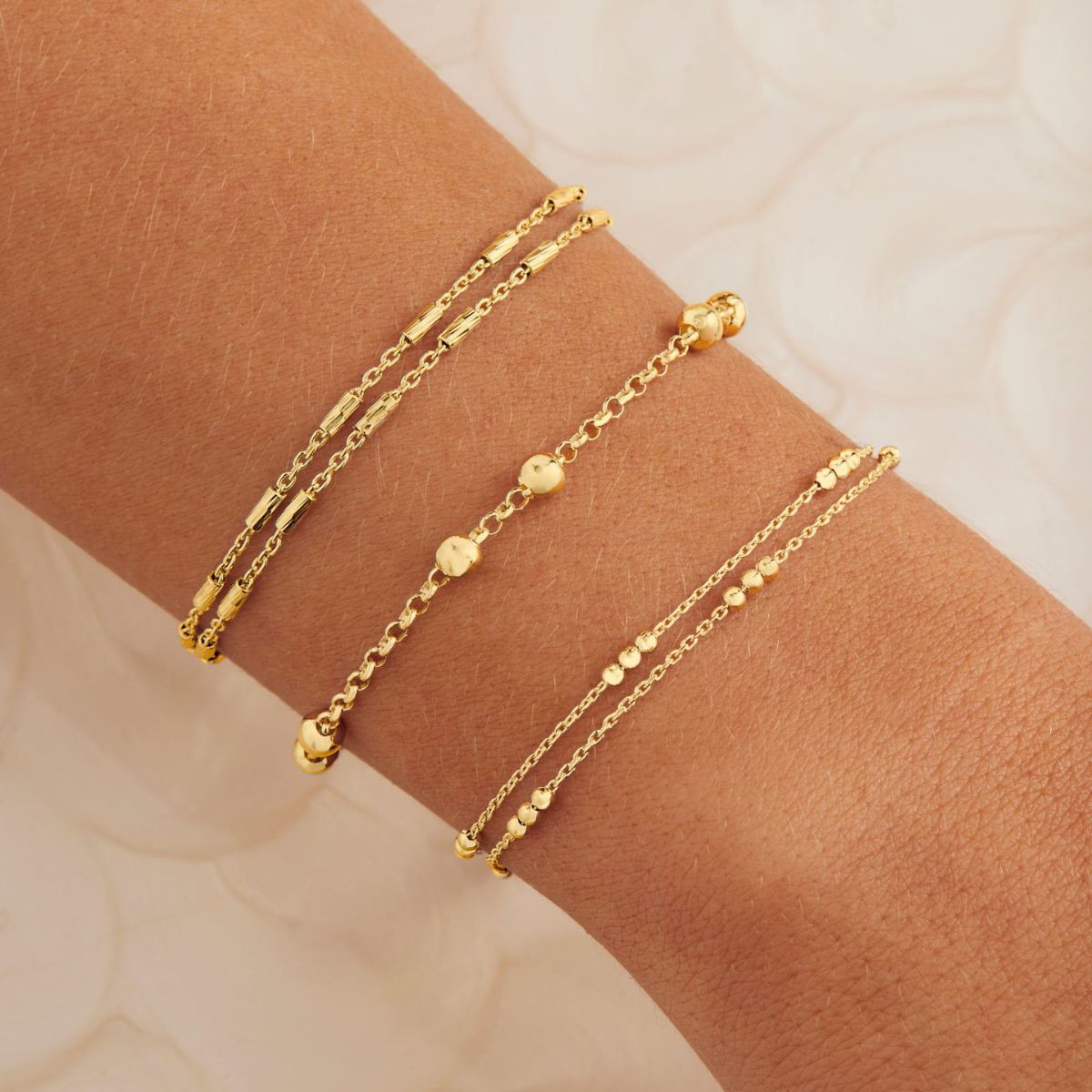 NAJO Equilibrium Yellow Gold  Bracelet (18.5cm+ext)