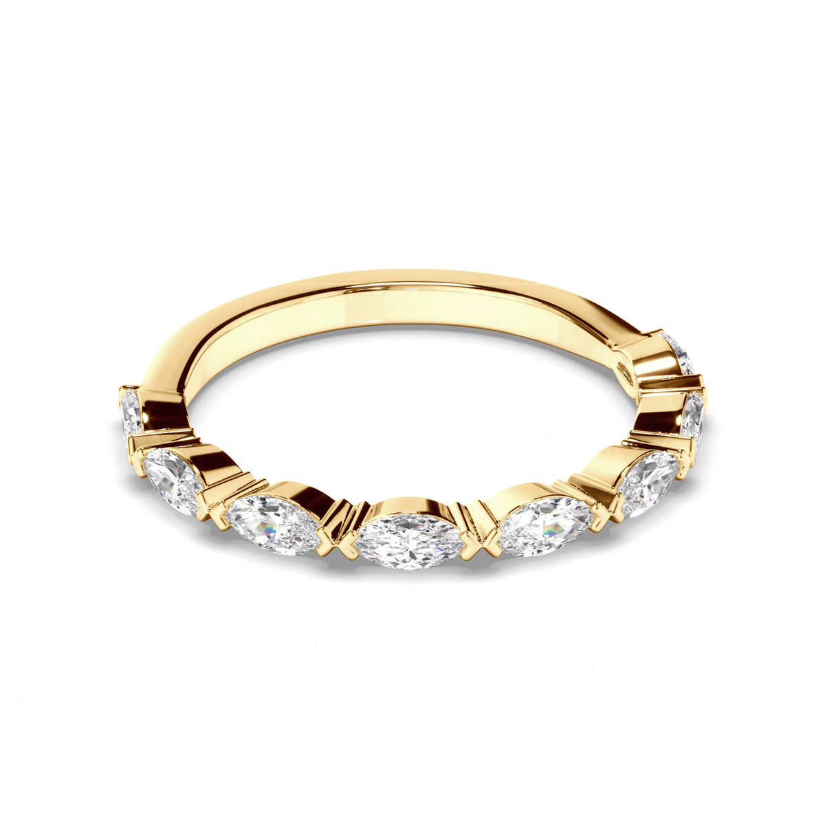 Marquise Cut Diamond Wedding Ring