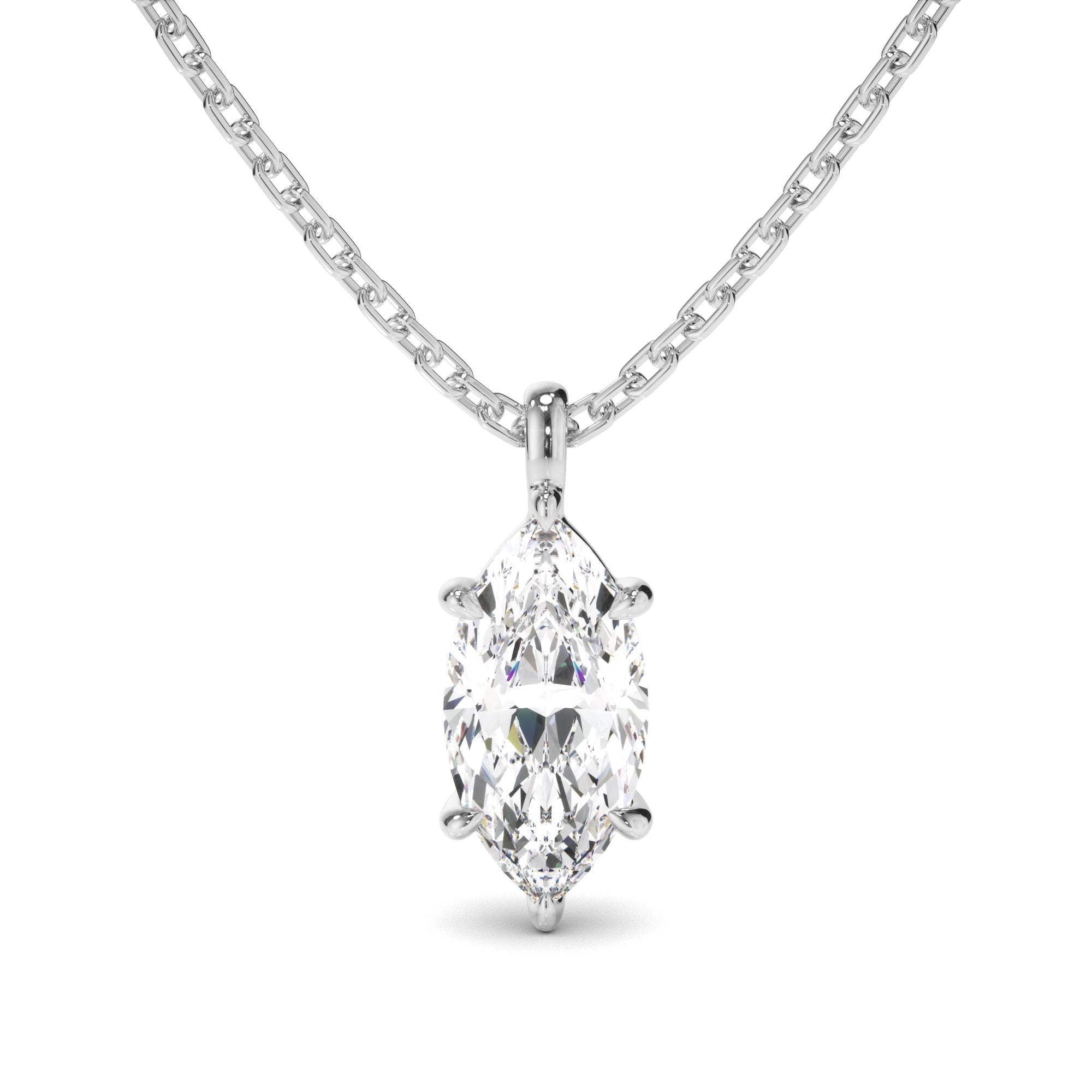 Marquise Cut Diamond Pendant