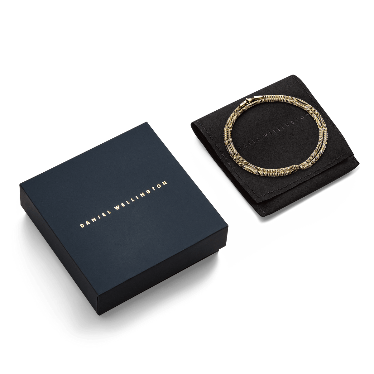 Daniel Wellington Tide Mesh Necklace Gold 2.8