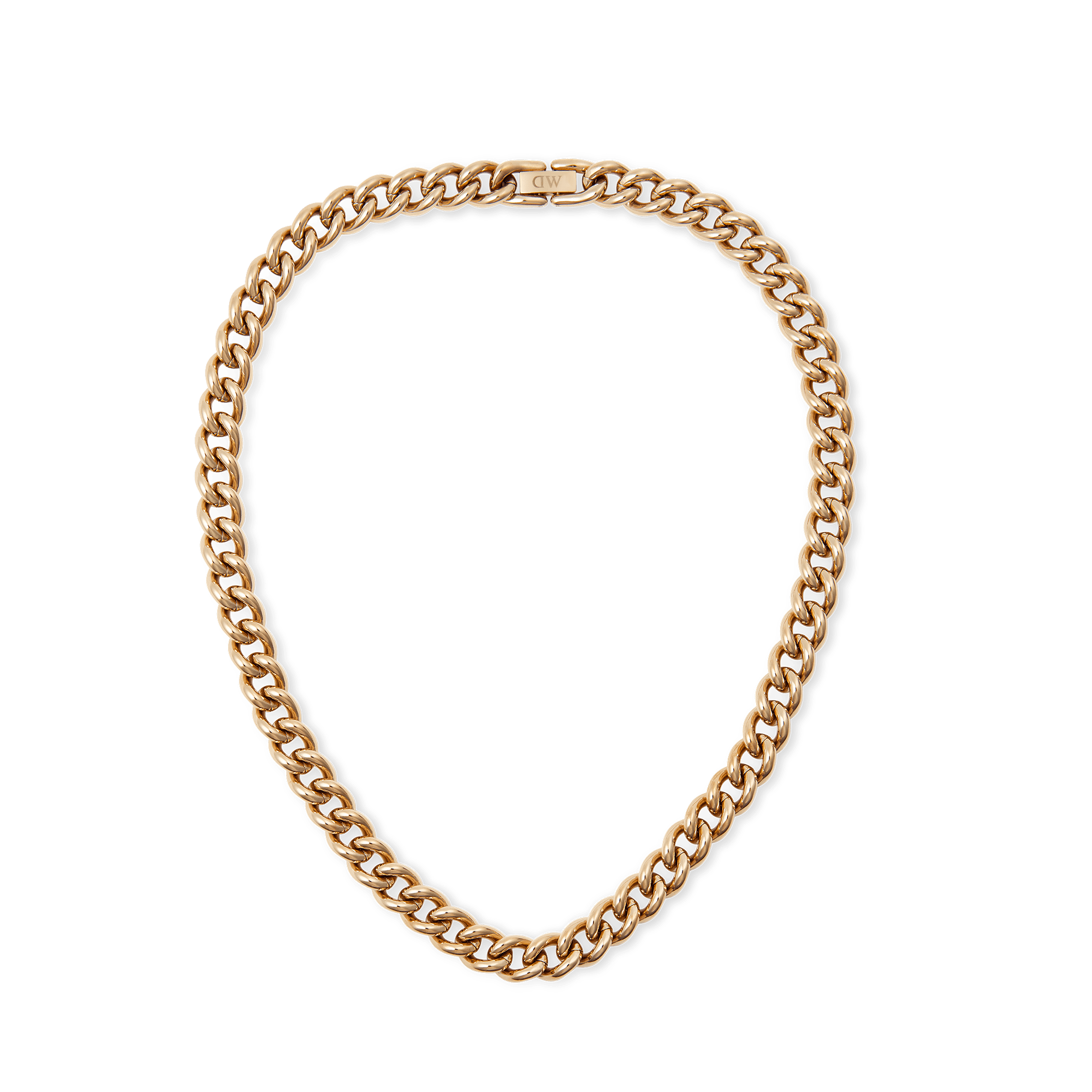 Daniel Wellington Chunky Chain Necklace Rose Gold