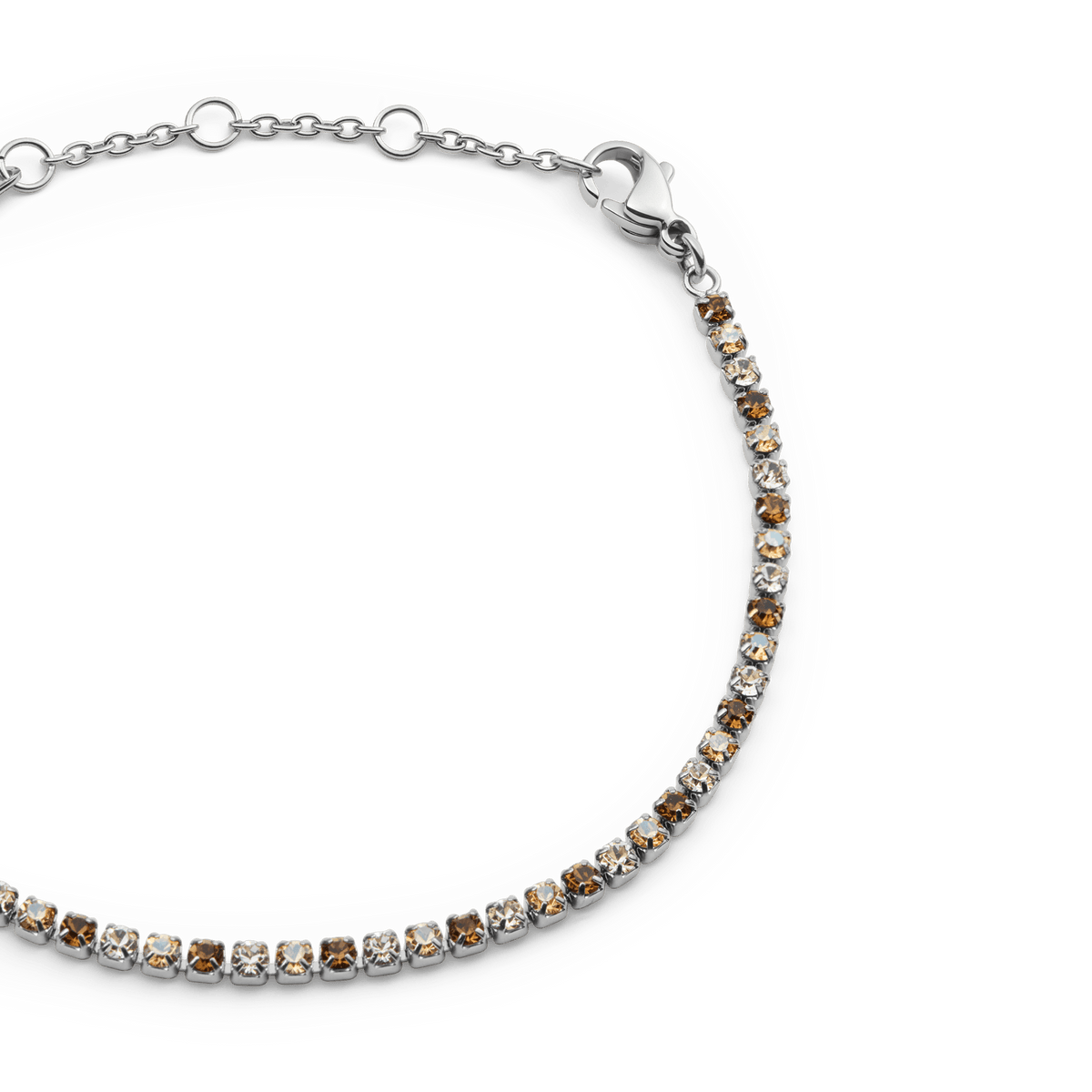 Daniel Wellington Classic Tennis Bracelet Honey Combo Silver
