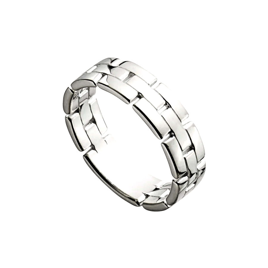 NAJO Bastion Mens Silver Ring