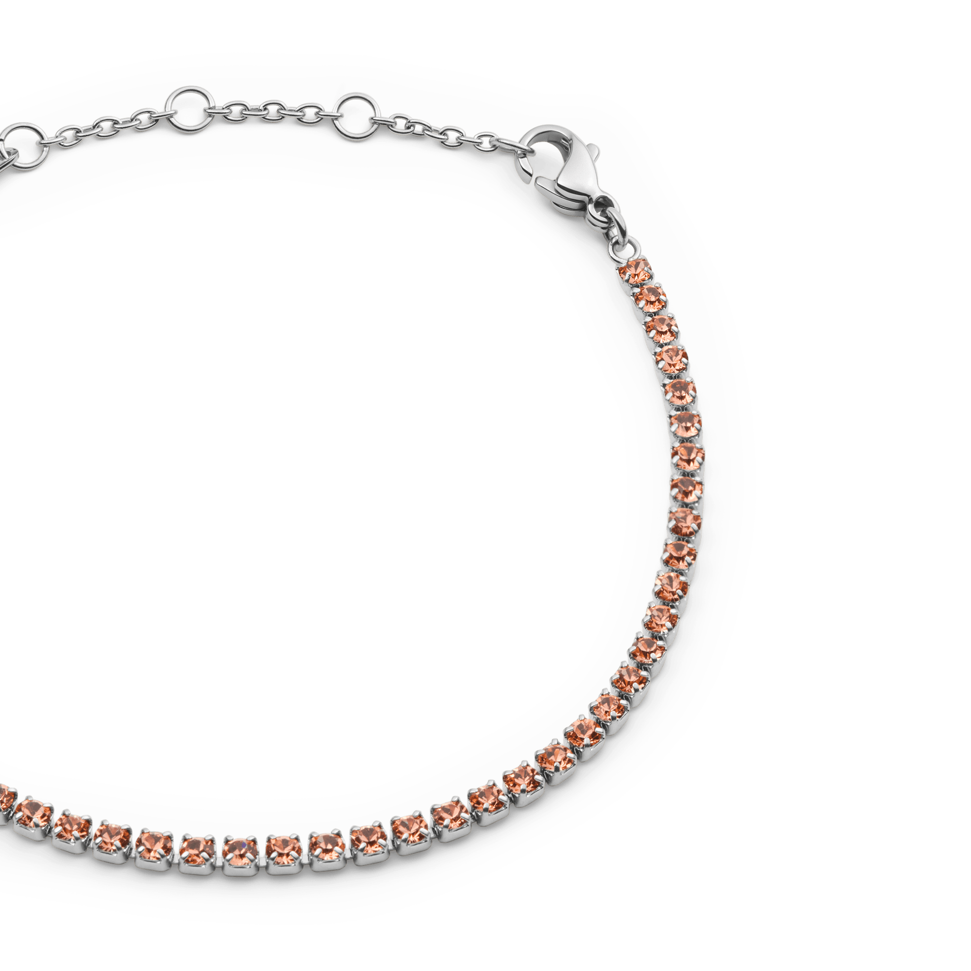 Daniel Wellington Classic Tennis Bracelet Apricot Silver