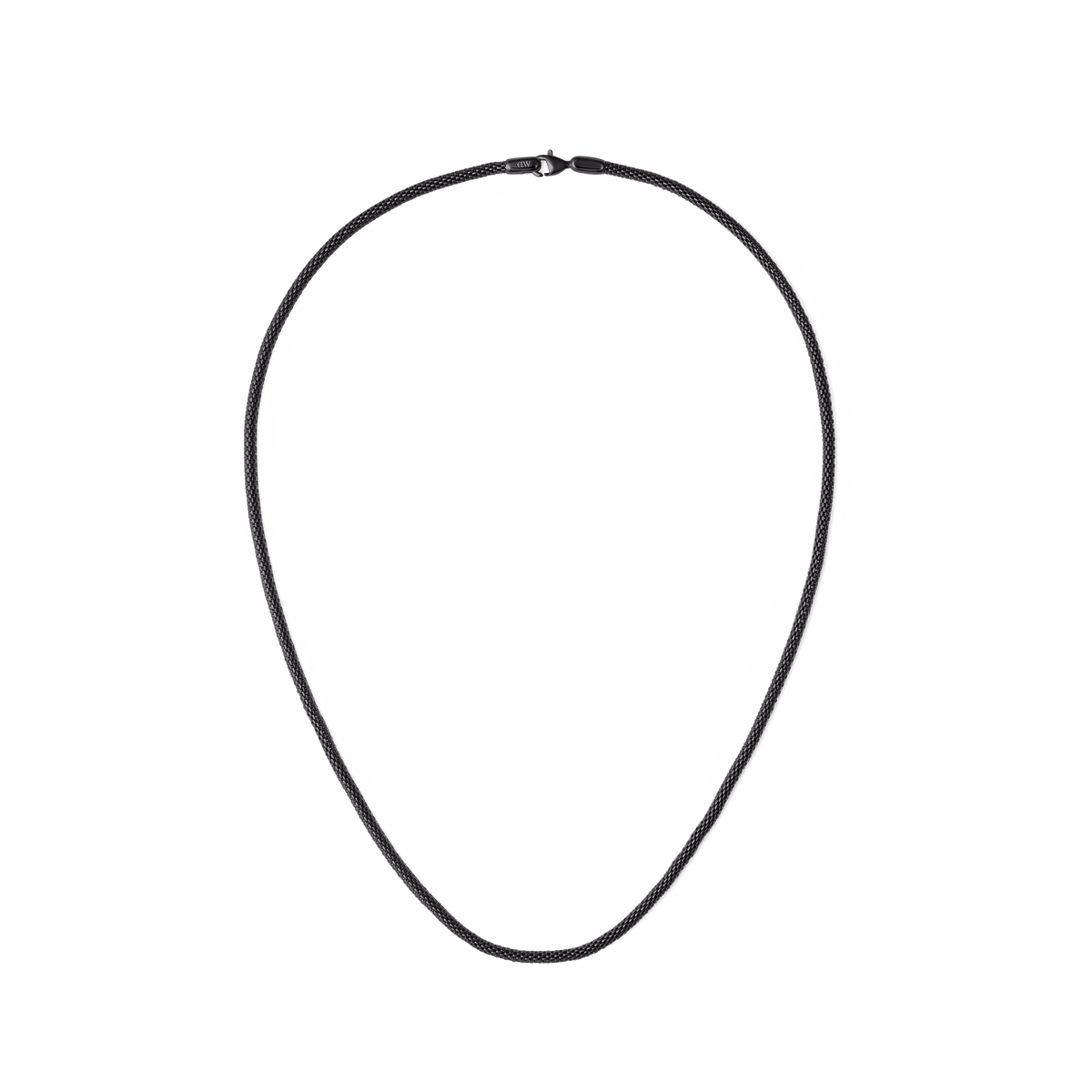 Daniel Wellington Tide Mesh Necklace Black 2.8