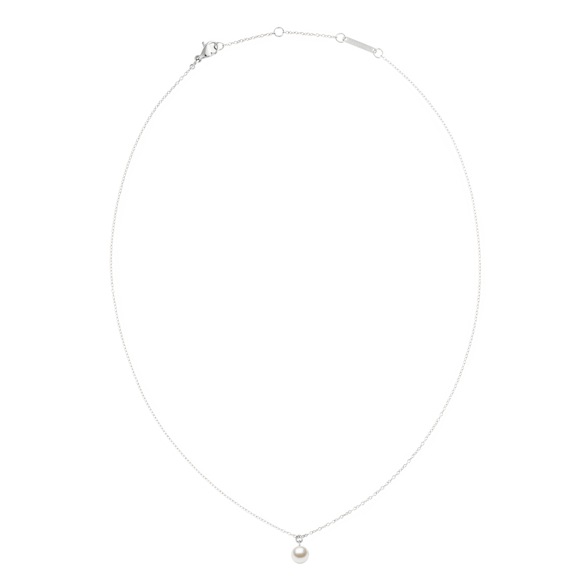 Daniel Wellington Pearl Necklace Silver