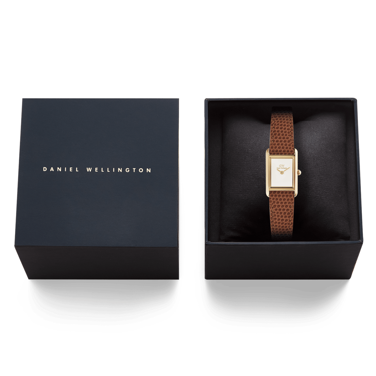 Daniel Wellington Bound Mini Light Brown Lizard Gold