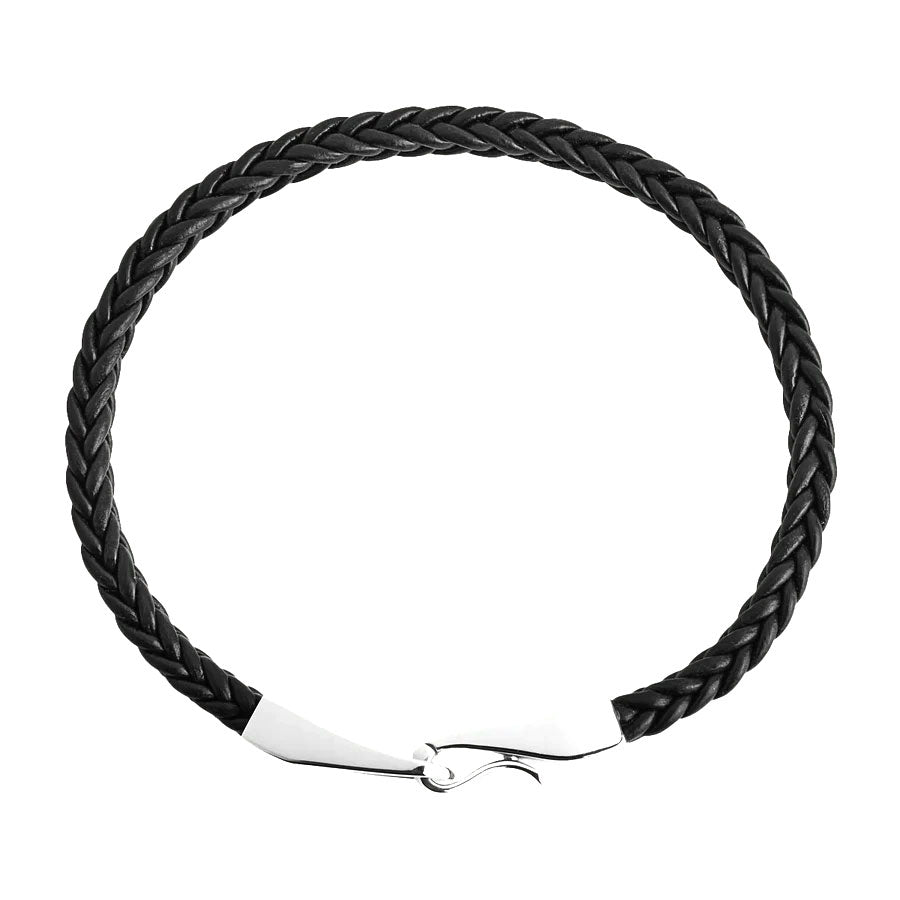 NAJO Helix Mens Black Bracelet (21cm)
