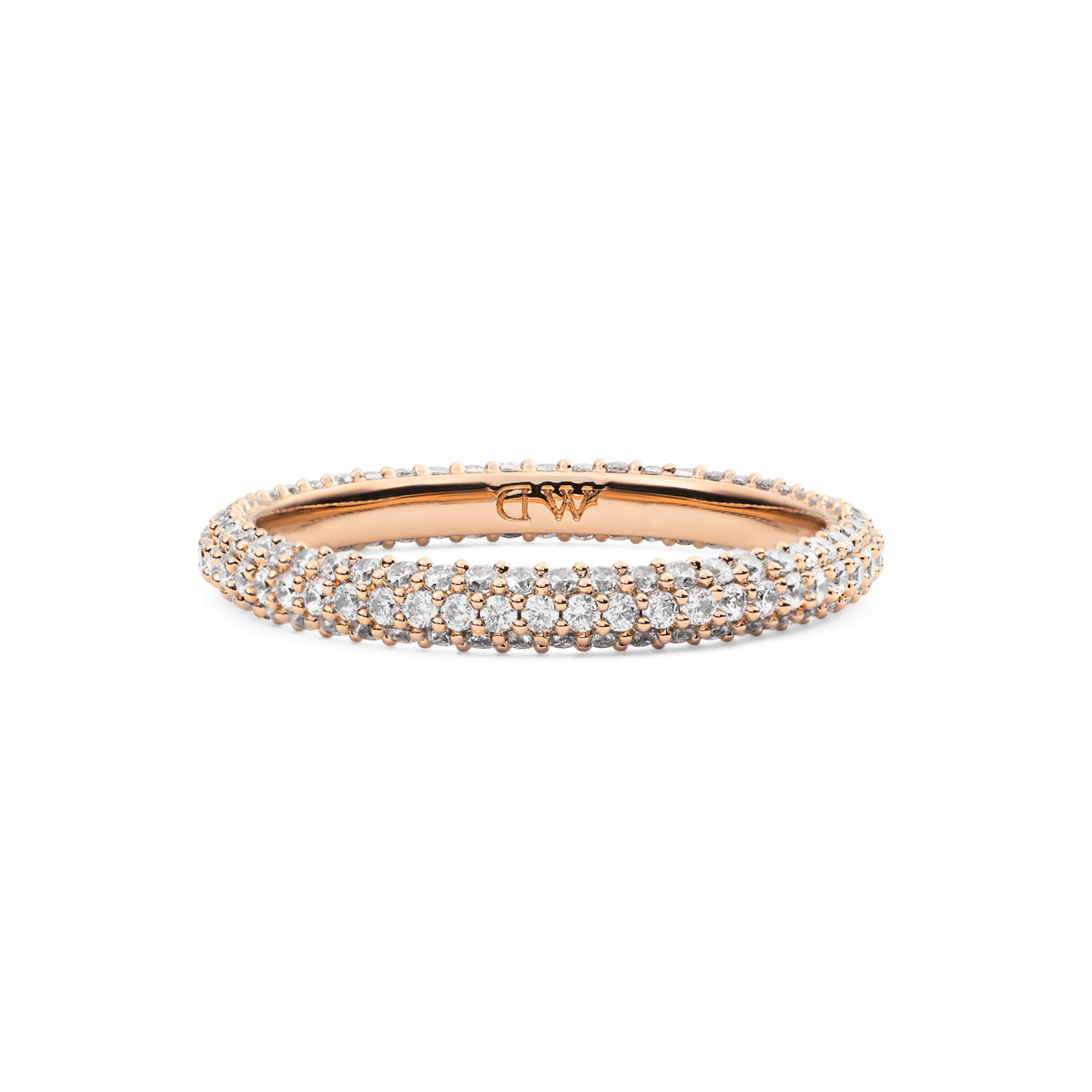 Daniel Wellington Pave Ring Rose Gold 3 mm