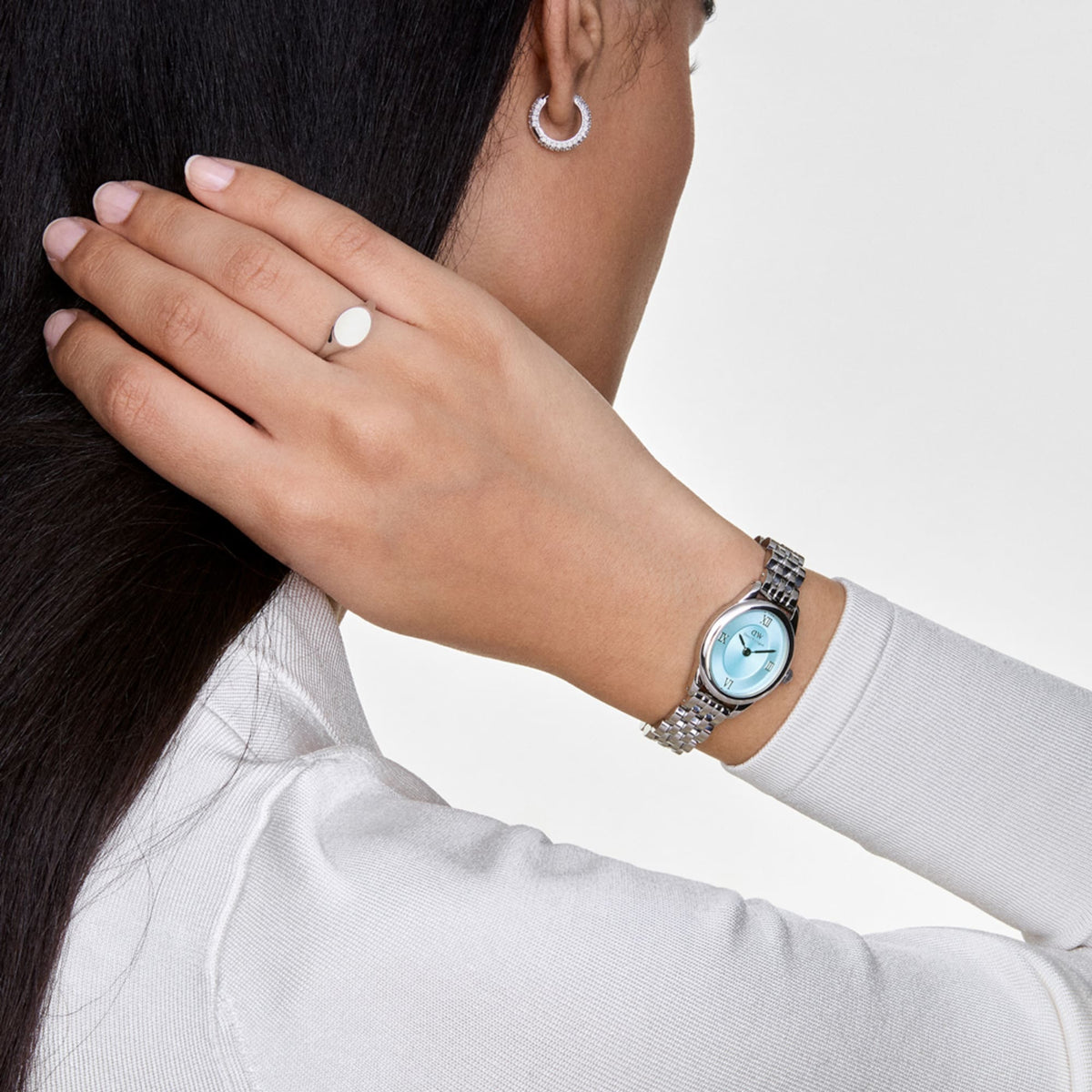 Daniel Wellington Ophelia Mini Ice Blue Silver Watch
