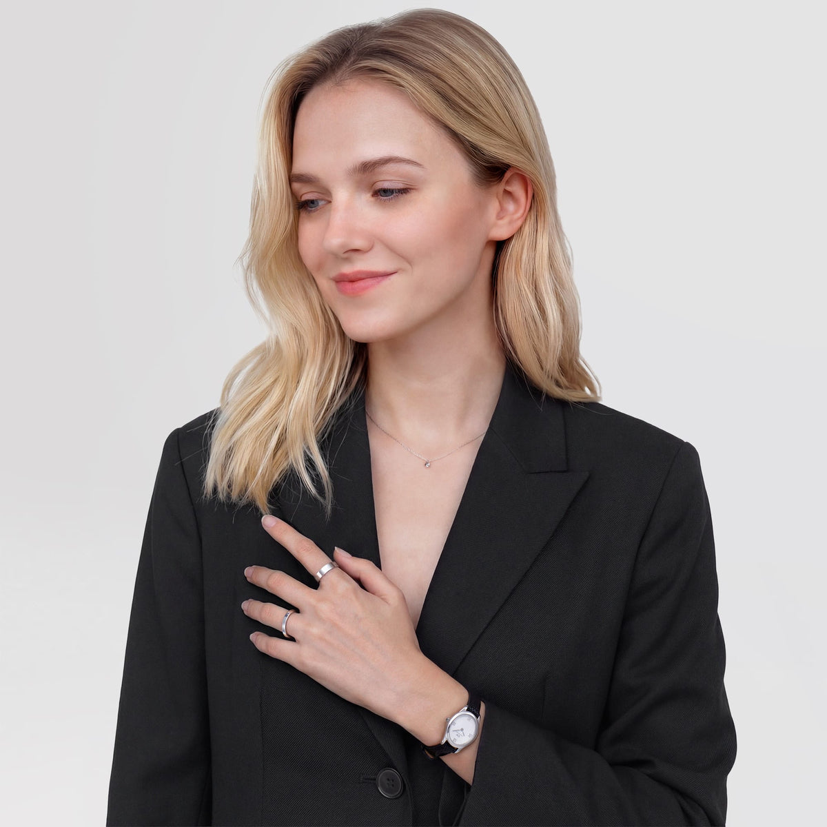 Daniel Wellington Line Ring Polished Silver 4.5mm