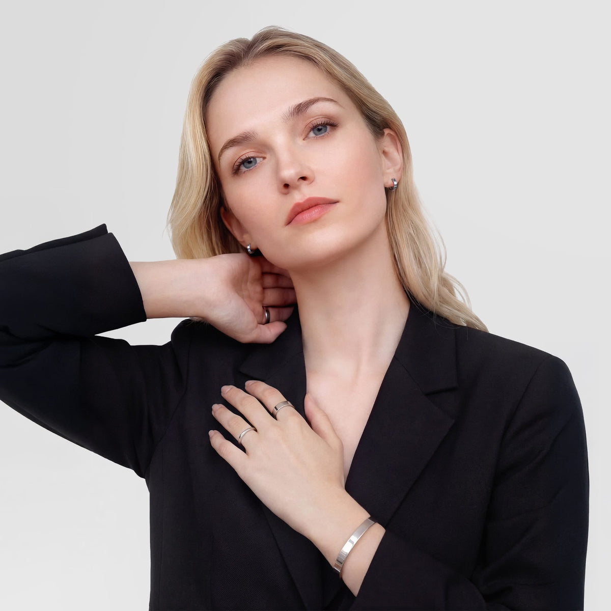 Daniel Wellington Line Cuff Polished Silver