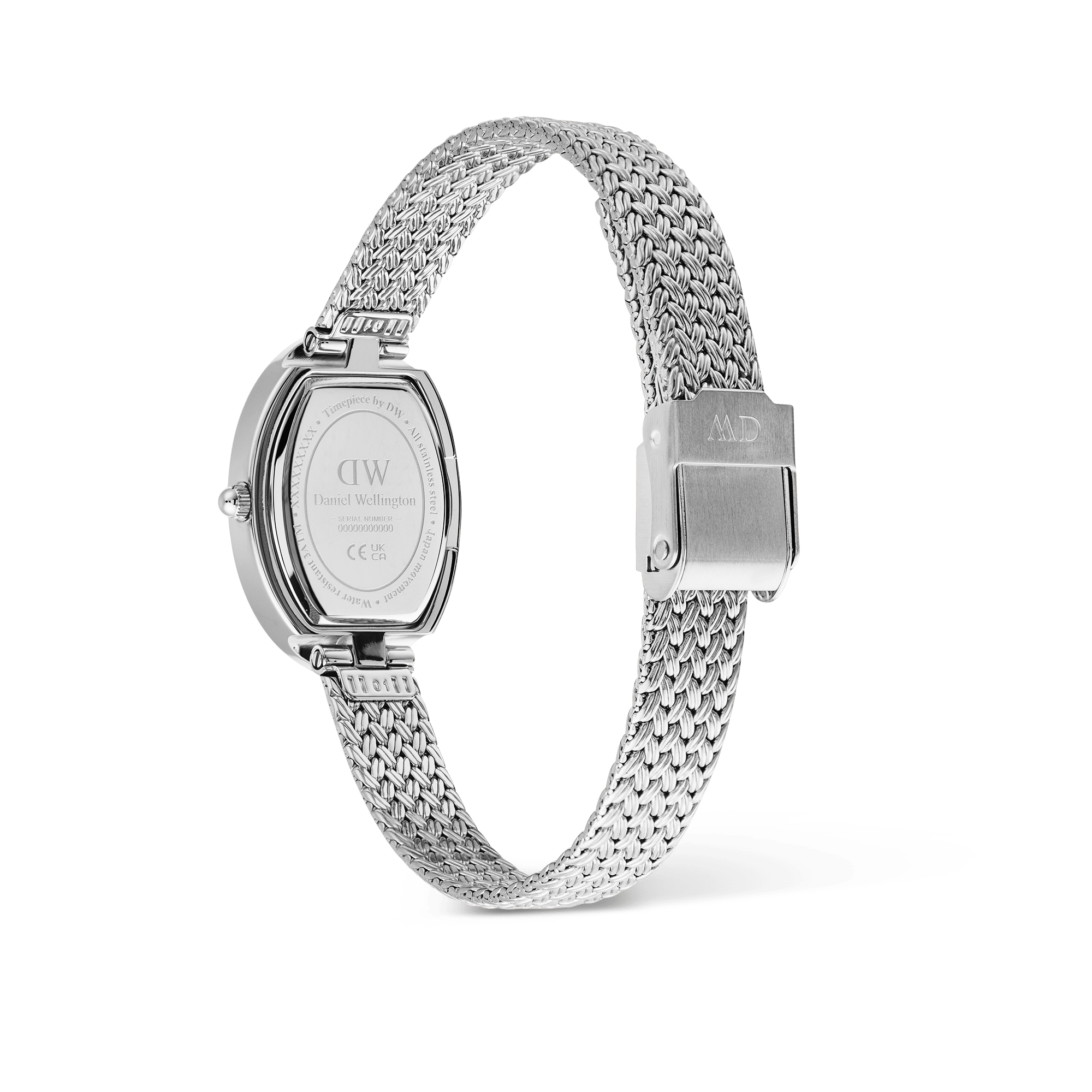 Daniel Wellington Juliette Braided Mesh White Sunray Silver