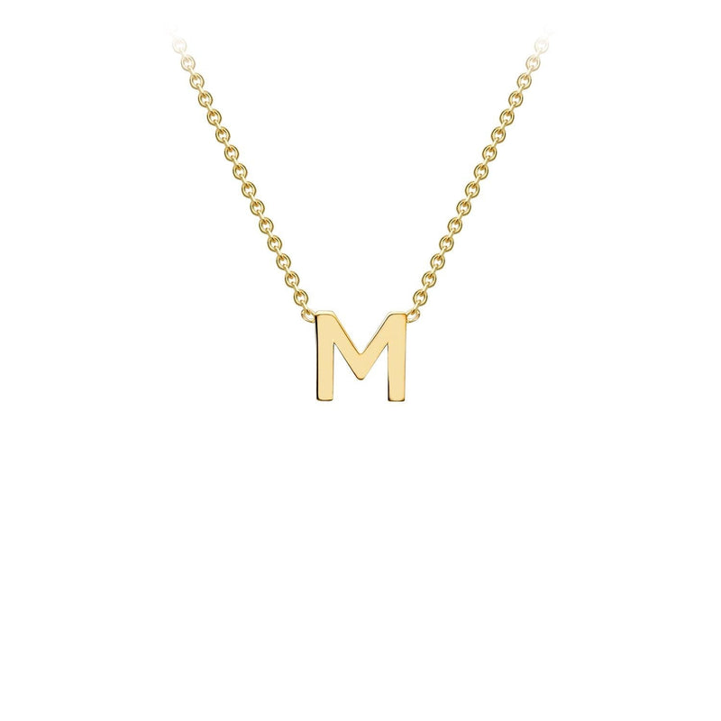 9ct Yellow Gold 'M' Initial Adjustable Letter Necklace 38/43cm