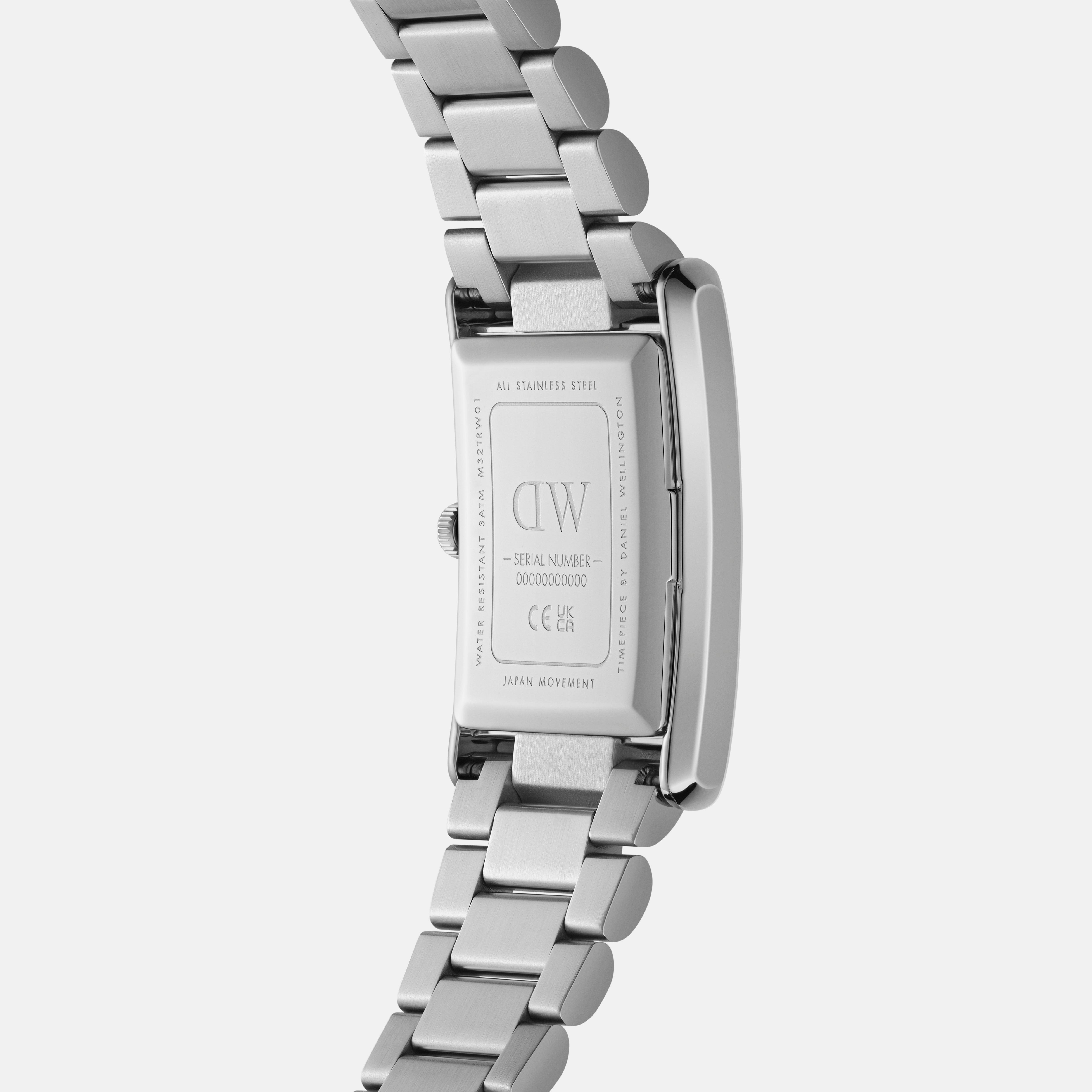 Daniel Wellington Bound 32x22 3-Link Silver White Watch