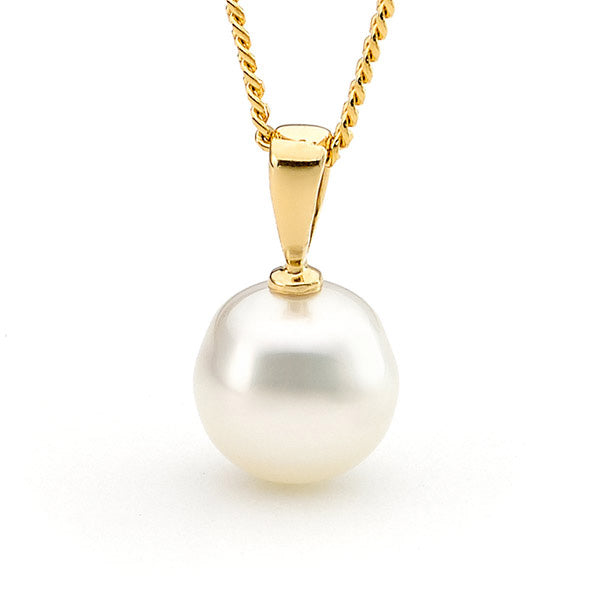 18ct Yellow Gold Pearl Pendant