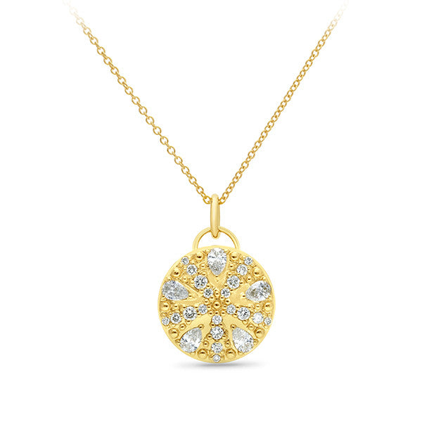 Diamond Pendant in 9ct Yellow Gold
